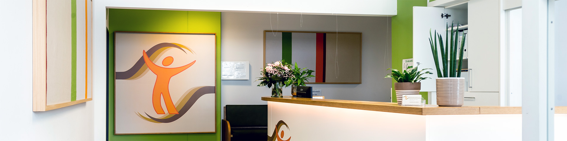 Eingangsbereich Praxis Brixener Strasse